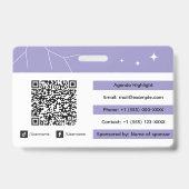 Aangepaste netwerkevenement Badge ID (Achterkant)
