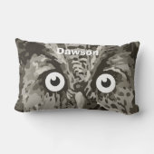 Aangepaste New Baby Boy's Room Cute Owl Kussen (Achterkant)