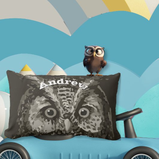 Aangepaste New Baby Boy's Room Cute Owl Kussen