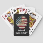 Aangepaste New Jersey State-speelkaarten Pokerkaarten (Achterkant)