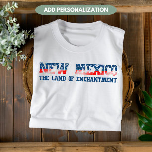 Aangepaste New Mexico Land of Enchantment Staat T-shirt