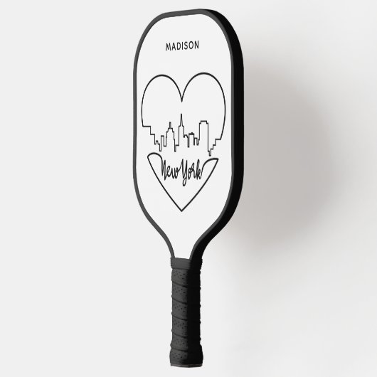 Aangepaste New York Heart-naam Pickleball Paddle (Links)
