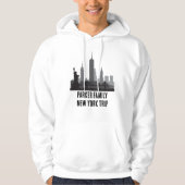 Aangepaste New York Trip Skyline Vrijheidsbeeld Hoodie (Voorkant)