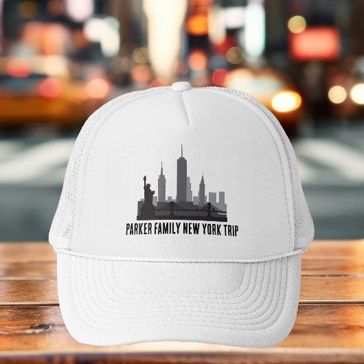 Aangepaste New York Trip Skyline Vrijheidsbeeld Trucker Pet