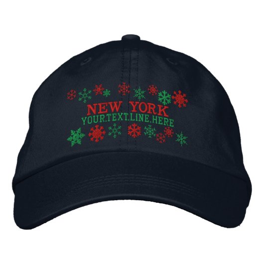 Aangepaste New York Winter Snowflakes Pet (Voorkant)