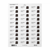 Aangepaste Newfoundland Dog Address Label (Full Sheet)