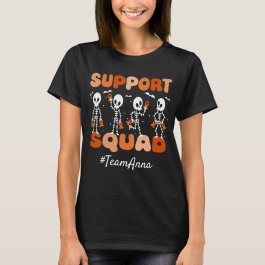 Aangepaste Nierkanker Ondersteuning Squad Hallowee T-shirt (Voorkant)