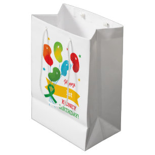 Aangepaste niertransplantatie Verjaardag Kaart Medium Cadeauzakje