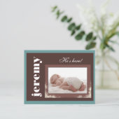 Aangepaste Nieuwe Baby aankondiging (Staand voorkant)