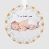 Aangepaste nieuwe baby ornament (achterkant)