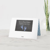 Aangepaste nieuwe babyjongen kaart (Achterkant)