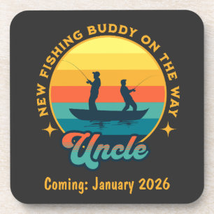 Aangepaste Nieuwe Geviste Buddy Coming Uncle Gift Bier Onderzetter