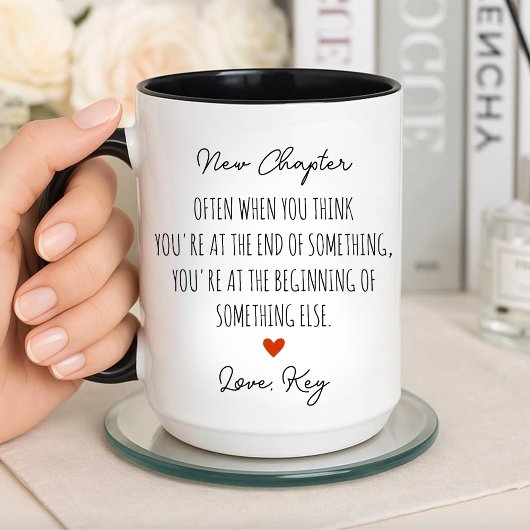 Aangepaste Nieuwe Hoofdstuk, Pensioen Afscheidscad Mok