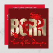 AANGEPASTE NIEUWJAAR VERJAARDAG FEEST JAAR VAN DE  KAART (Voorkant / Achterkant)