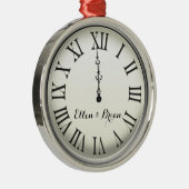 Aangepaste nieuwjaarsdag metalen ornament (Rechts)