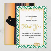 Aangepaste NIGERIA FLAG Photo Bedankkaart (Voorkant / Achterkant)