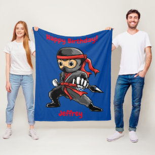 Aangepaste Ninja Fleece Blanket