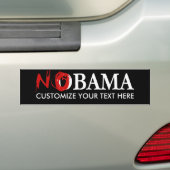 AANGEPASTE NOBAMA BUMPERSTICKER (Op auto)