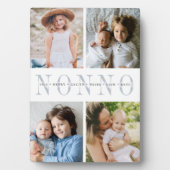 Aangepaste "Nonno" Grandchildren Foto Collage Fotoplaat (voorkant)