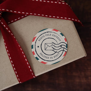 Aangepaste  Noordpool Express Ronde Sticker