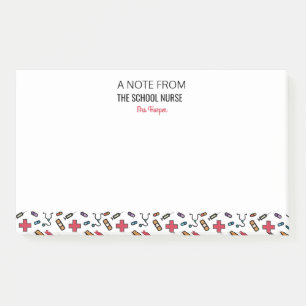 Aangepaste notitie van de schoolverpleegster post-it® notes