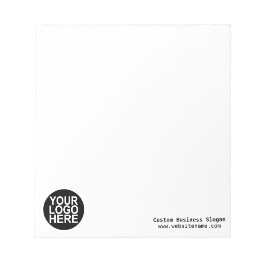 Aangepaste Notitieblok Business Company Logo Promo (Voorkant)