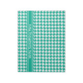 Aangepaste Notitieblok of Jotter, Emerald Dogtooth (Gedraaid)