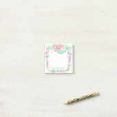 Aangepaste notitieblok van Cute Mermaid Mitzvah Post-it® Notes (Op bureau)