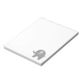 Aangepaste notitieblokken met een schattig grijs o (Gedraaid)