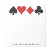 Aangepaste notitieblokken voor kaart Player (Voorkant)