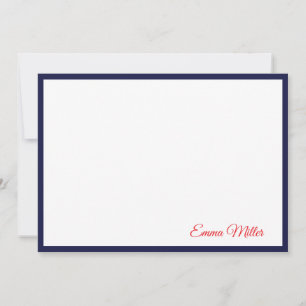 Aangepaste notitiekaart notitiekaartje