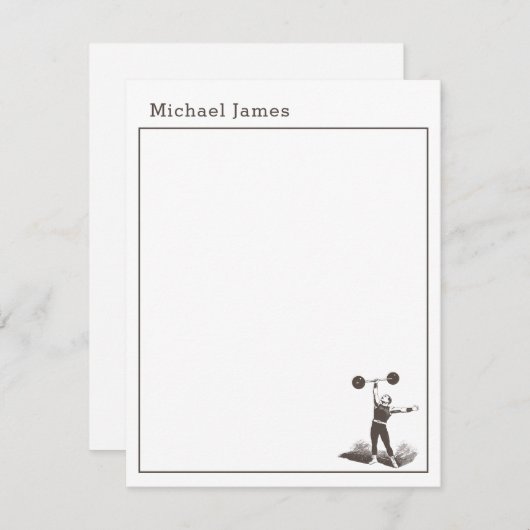 Aangepaste notitiekaarten voor tienjongens in kant notitiekaartje (Voorkant / Achterkant)