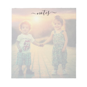 Aangepaste notities Trendy Family Photo Notitieblo Notitieblok