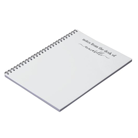 Aangepaste notities van het bureau van notitieboek (Linkerzijde)