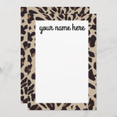 Aangepaste notities voor afdrukken op luipaard (Voorkant / Achterkant)