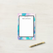 Aangepaste notities voor Elegant Waterverf Post-it Post-it® Notes (Op bureau)