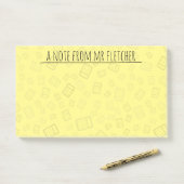 Aangepaste notities voor het calculatorpatroon post-it® notes (Op bureau)