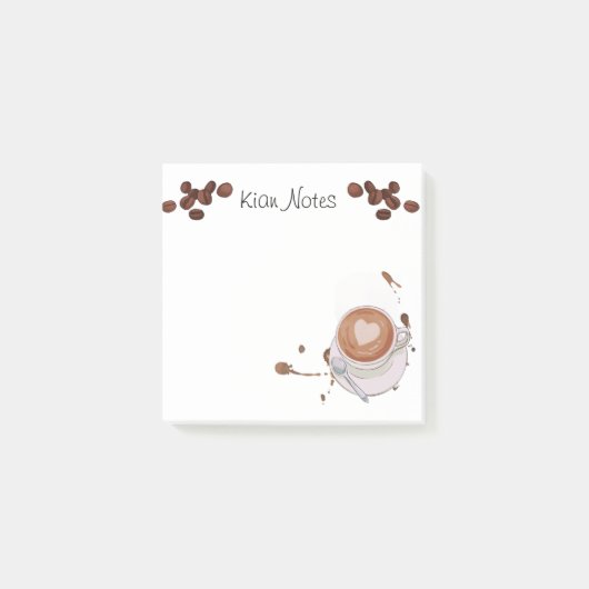 Aangepaste notities voor Koffiepost-IT Post-it® Notes (Voorkant)