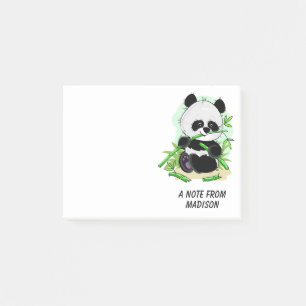 Aangepaste notities voor Panda-tekst bevestigen Post-it® Notes