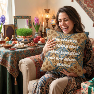 Aangepaste Nowruz Iraanse Nieuwjaarskado Khatam Ku Kussen