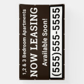 Aangepaste nu leasebanner spandoek (Verticaal)