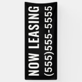 Aangepaste nu leasebanner spandoek (Verticaal)