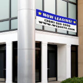 Aangepaste nu leasing spandoek (Buitenkant Gebouw)