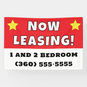 Aangepaste nu leasing spandoek