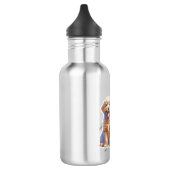 Aangepaste nummer een papa puppy hond waterfles (Links)