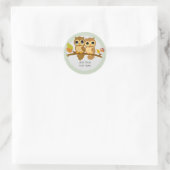 Aangepaste objecten ronde sticker (Tas)