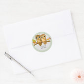 Aangepaste objecten ronde sticker (Envelop)
