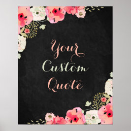 Aangepaste offerte Aangepaste afdrukcontroletekst Poster