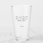 Aangepaste offerte - creëer uw eigen bierglas glas (Voorkant)