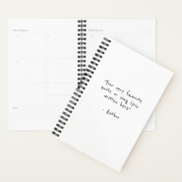 Aangepaste offerte - creëer uw eigen minimalist planner